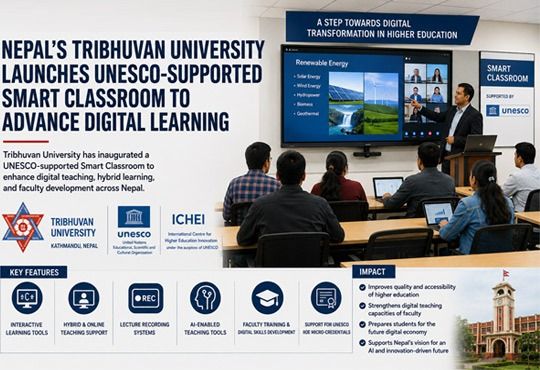 Nepal Launches UNESCO-Supported Smart Classroom at Tribhuvan Universit